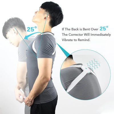 Adjustable Spine Back Support Posture Sensor Belt