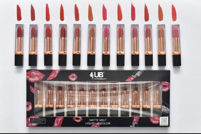 Ultra Beauty Matte Melt Liquid Lip Colour Set Of 12 Pcs